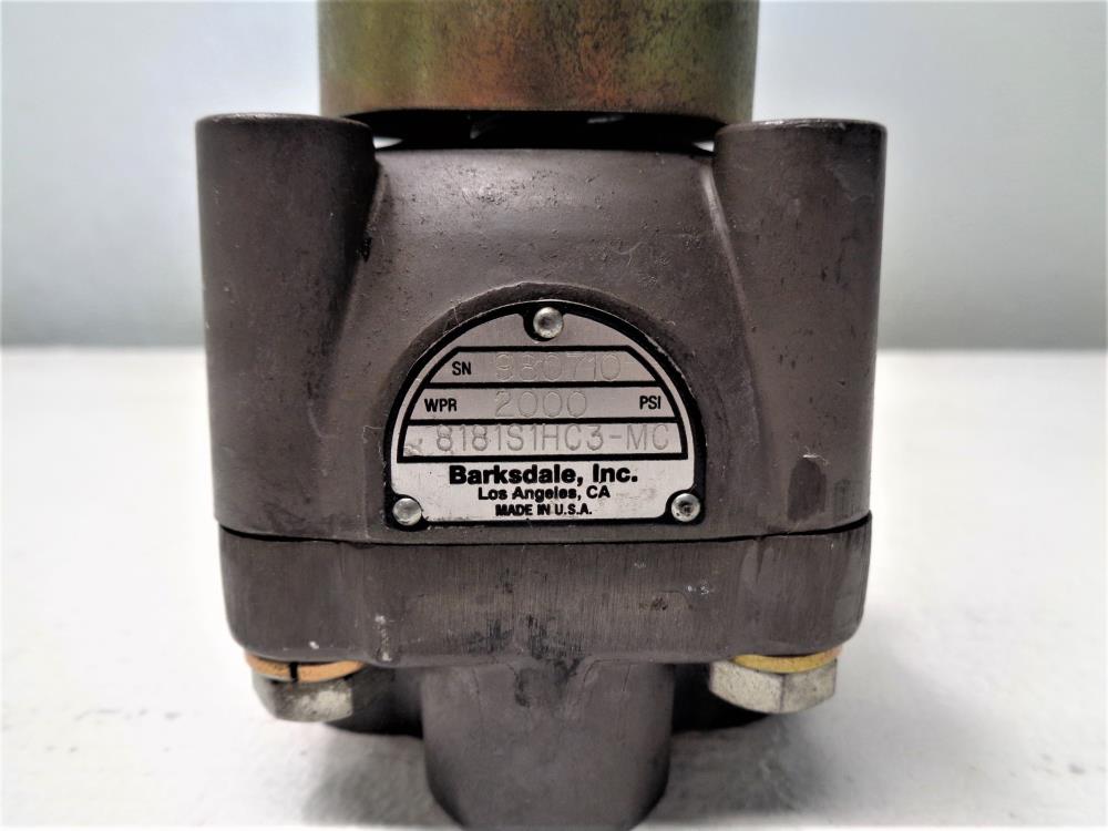 Barksdale High Pressure Valve 8181S1HC3-MC